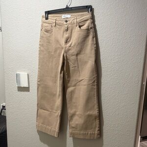 Carly Jean Los Angeles Mer Tan Wide-Leg Jeans